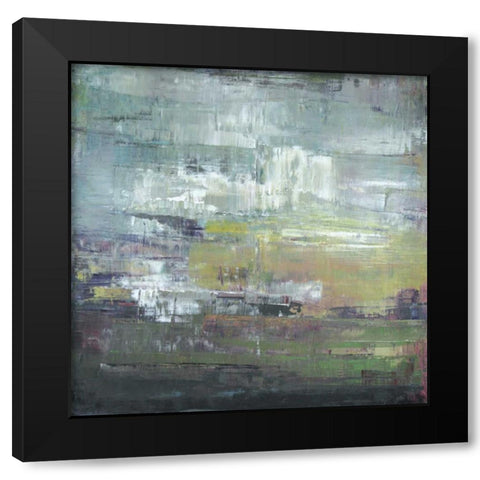 Shades Of Black Modern Wood Framed Art Print with Double Matting by Shire, Martin