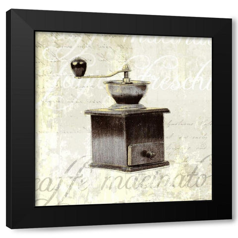 Kitchen Help I Black Modern Wood Framed Art Print by Venter, Tandi