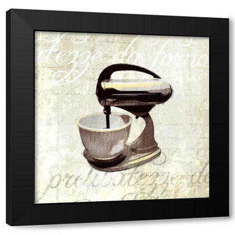 Kitchen Help IV Black Modern Wood Framed Art Print by Venter, Tandi