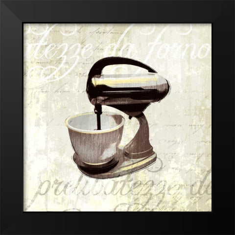 Kitchen Help IV Black Modern Wood Framed Art Print by Venter, Tandi