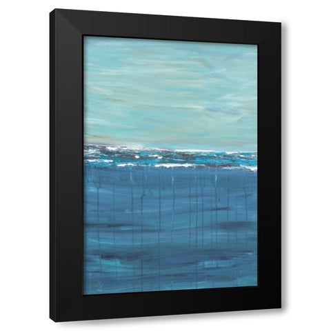 Keep Cool Black Modern Wood Framed Art Print with Double Matting by Veysey, Sofia