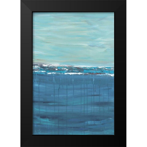Keep Cool Black Modern Wood Framed Art Print by Veysey, Sofia