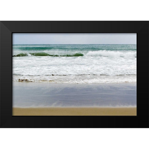Beach Time Black Modern Wood Framed Art Print by Vila, Toni