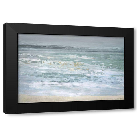 Spindrift Black Modern Wood Framed Art Print by Gold, Caroline