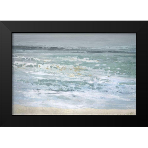 Spindrift Black Modern Wood Framed Art Print by Gold, Caroline