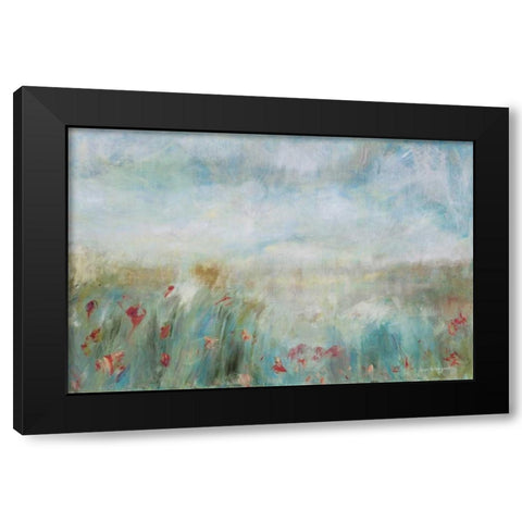 Wild Garden Black Modern Wood Framed Art Print with Double Matting by Parker, Karen Lorena