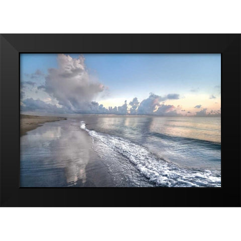 Quiet Morning Black Modern Wood Framed Art Print by Celebrate Life Gallery,