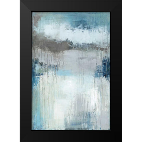 Wash My Blues Away Black Modern Wood Framed Art Print by Pasion, Wani