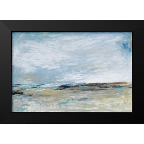 Mountains To Climb Black Modern Wood Framed Art Print by Pasion, Wani