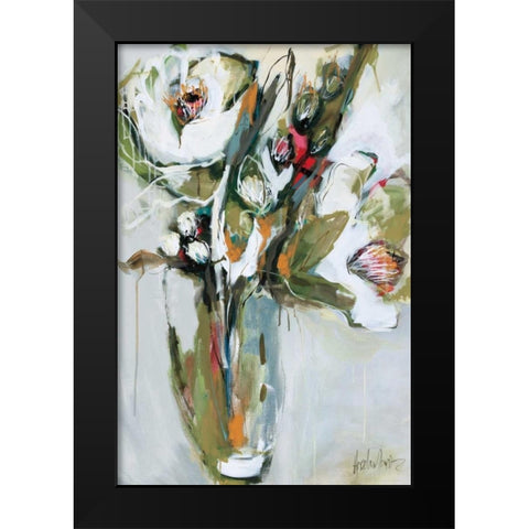 Blooming in NovemberÂ  Black Modern Wood Framed Art Print by Maritz, Angela