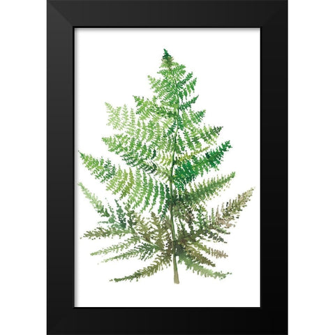 Wild Greens I Black Modern Wood Framed Art Print by Meyers, Rebecca