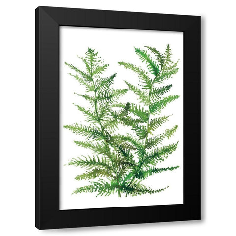Wild Greens II Black Modern Wood Framed Art Print by Meyers, Rebecca