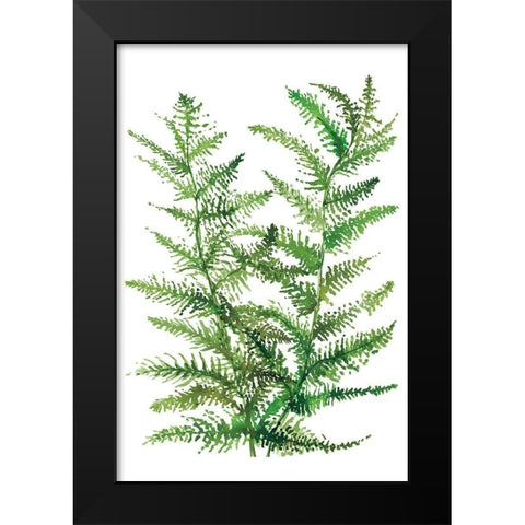Wild Greens II Black Modern Wood Framed Art Print by Meyers, Rebecca