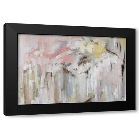 Spring Splash Black Modern Wood Framed Art Print with Double Matting by Ellens, Jacqueline