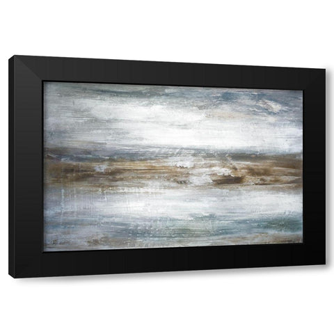 Mirage II Black Modern Wood Framed Art Print by Fontaine, Stephane