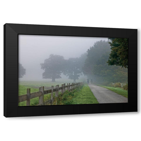 Country Ride Black Modern Wood Framed Art Print by Frank, Assaf