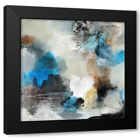 Wind In My Sail Black Modern Wood Framed Art Print by Barnes, Natasha