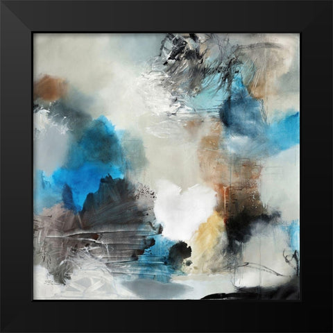 Wind In My Sail Black Modern Wood Framed Art Print by Barnes, Natasha