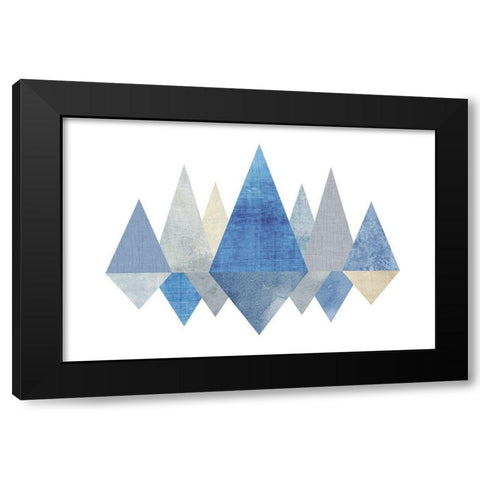 Indigo Peaks Black Modern Wood Framed Art Print with Double Matting by Banks, Debbie