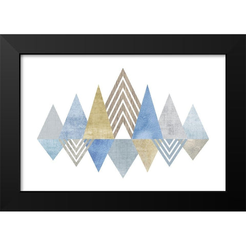 Modern Mix Black Modern Wood Framed Art Print by Banks, Debbie