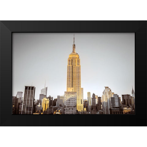 Empire Black Modern Wood Framed Art Print by Frank, Assaf