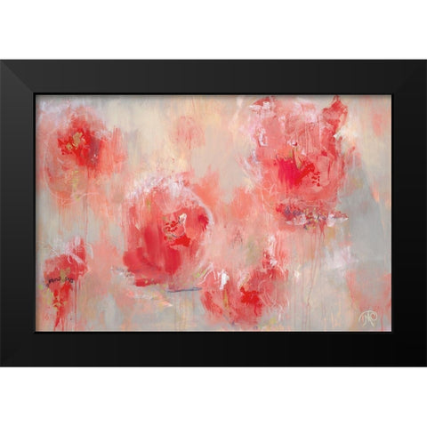 At First Blush Black Modern Wood Framed Art Print by Cole, Macy