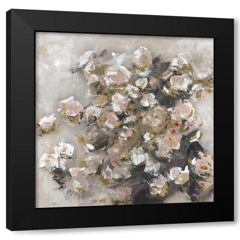 White Roses Were Her Favorite Black Modern Wood Framed Art Print by Cole, Macy