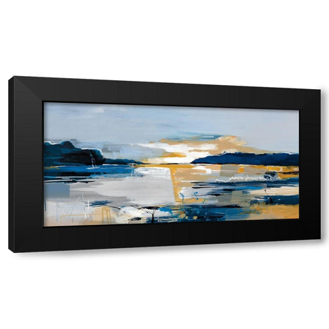 Land and Sea Black Modern Wood Framed Art Print by Fitzsimmons, A.