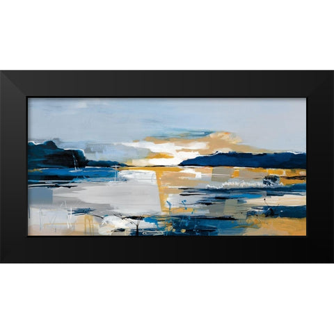 Land and Sea Black Modern Wood Framed Art Print by Fitzsimmons, A.