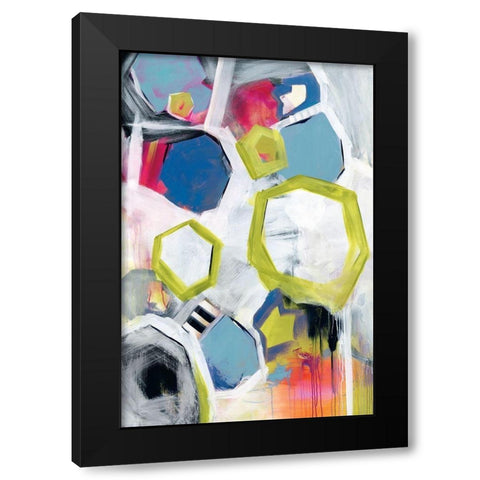 Unstoppable Black Modern Wood Framed Art Print with Double Matting by Hawkins, Julie