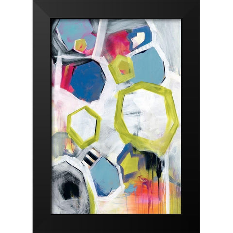 Unstoppable Black Modern Wood Framed Art Print by Hawkins, Julie