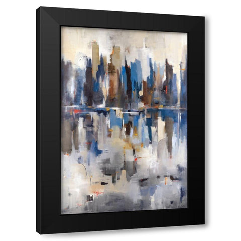 Harbor View Black Modern Wood Framed Art Print with Double Matting by Jackson, Victoria