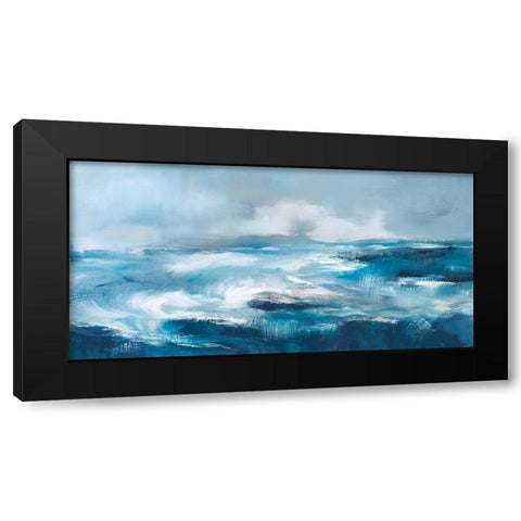 Storm Surf Black Modern Wood Framed Art Print by Parent, Joanne