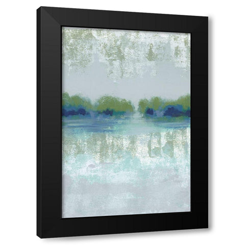 Misty View II Black Modern Wood Framed Art Print with Double Matting by Vindedzis, Rita