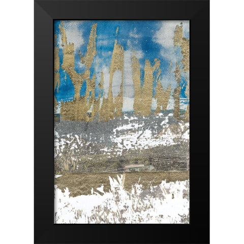 Gold Touch II Black Modern Wood Framed Art Print by Bernsen, Leslie