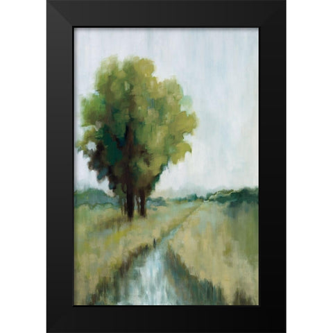 One View Black Modern Wood Framed Art Print by Ellens, Jacqueline