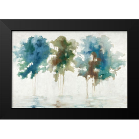 Tree Trio Black Modern Wood Framed Art Print by Ellens, Jacqueline