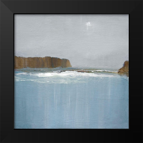 Lulworth Cove Black Modern Wood Framed Art Print by Gold, Caroline