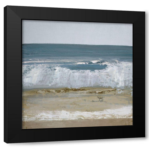 Spindrift 2 Black Modern Wood Framed Art Print with Double Matting by Gold, Caroline