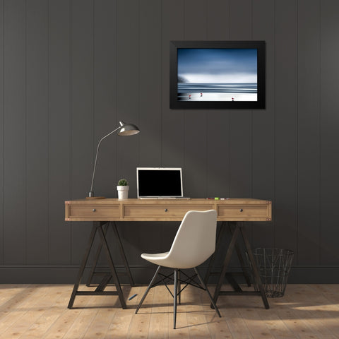 By The Shore Black Modern Wood Framed Art Print by Pelkey, Marvin