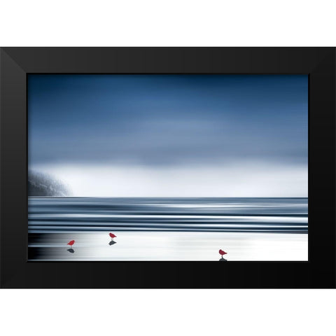 By The Shore Black Modern Wood Framed Art Print by Pelkey, Marvin