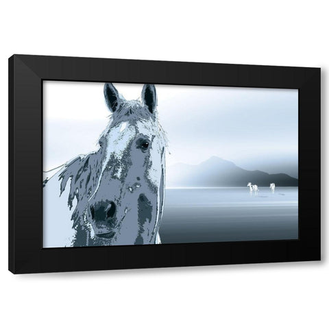 The Watchman Black Modern Wood Framed Art Print with Double Matting by Pelkey, Marvin