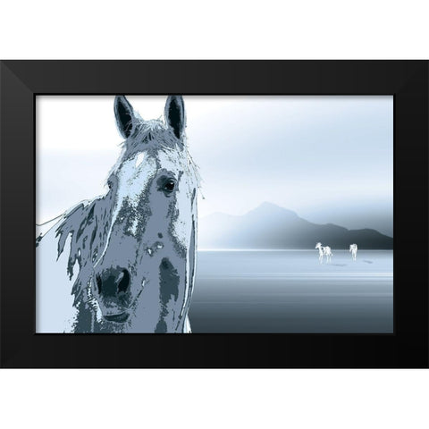 The Watchman Black Modern Wood Framed Art Print by Pelkey, Marvin