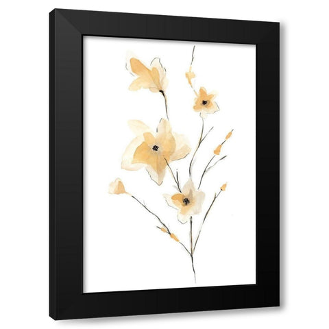 Morning Glory II Black Modern Wood Framed Art Print with Double Matting by Golden, Corrie
