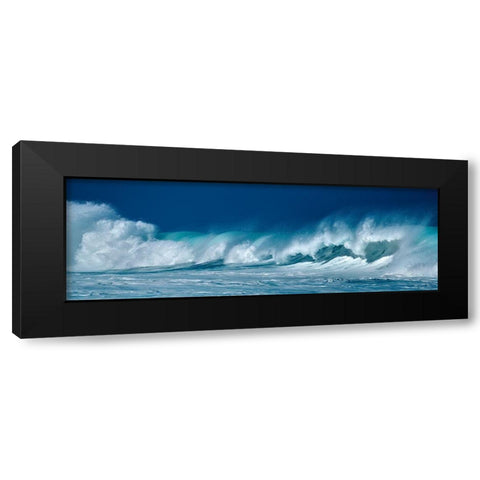 Breaking Waves Black Modern Wood Framed Art Print by Frates, Dennis