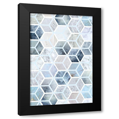 Cube Matrix I Black Modern Wood Framed Art Print by Alvarez, Genesis