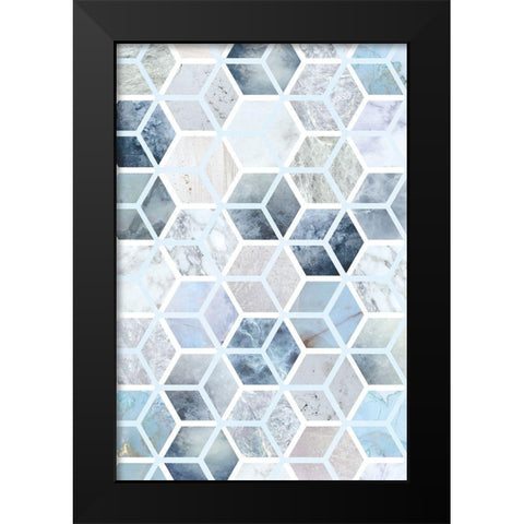 Cube Matrix I Black Modern Wood Framed Art Print by Alvarez, Genesis