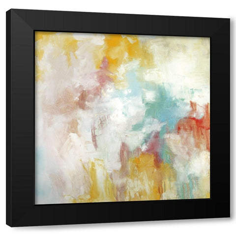 Joyous Black Modern Wood Framed Art Print with Double Matting by Ellens, Jacqueline