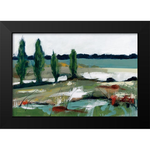 Seasons Of Change II Black Modern Wood Framed Art Print by Fitzsimmons, A.