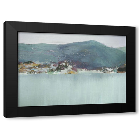 Loch Fyne Black Modern Wood Framed Art Print by Gold, Caroline